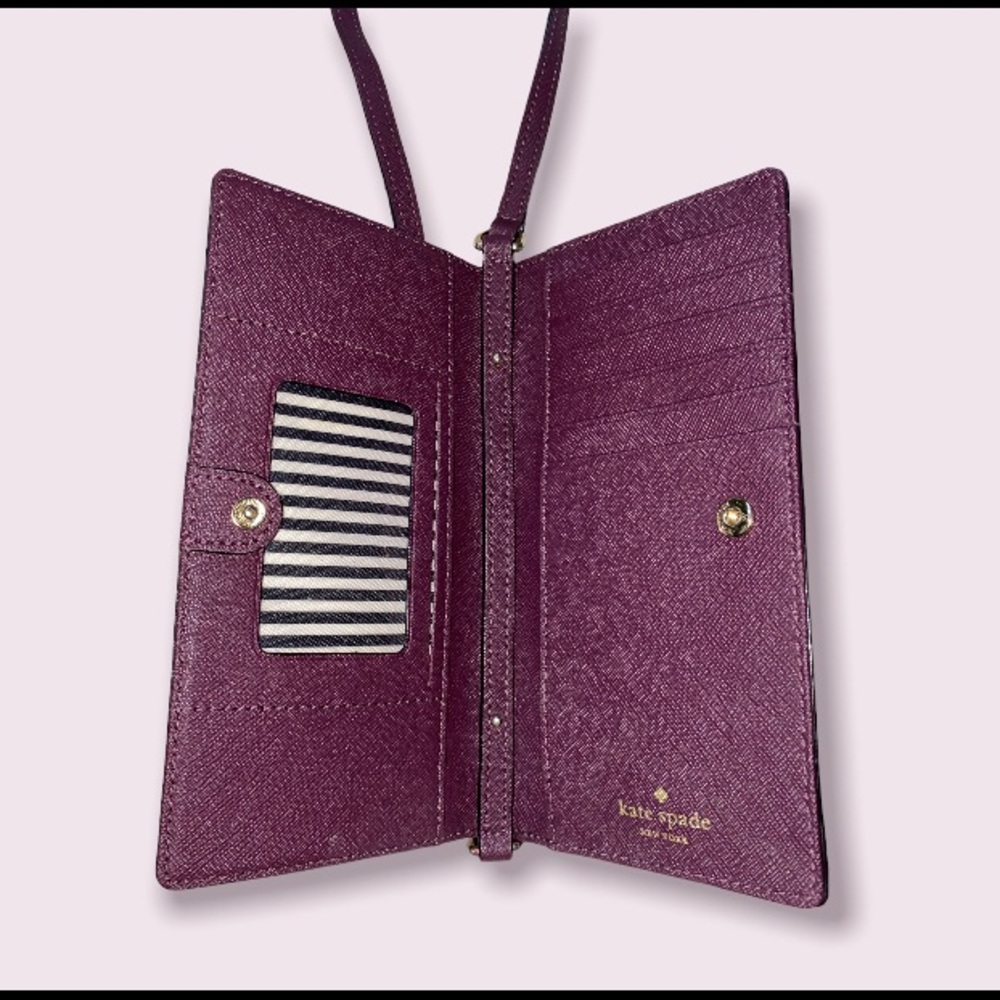 NEW Kate Spade Crossbody Wallet Phone Card Slot Holder Purse - Picture 3 of 5